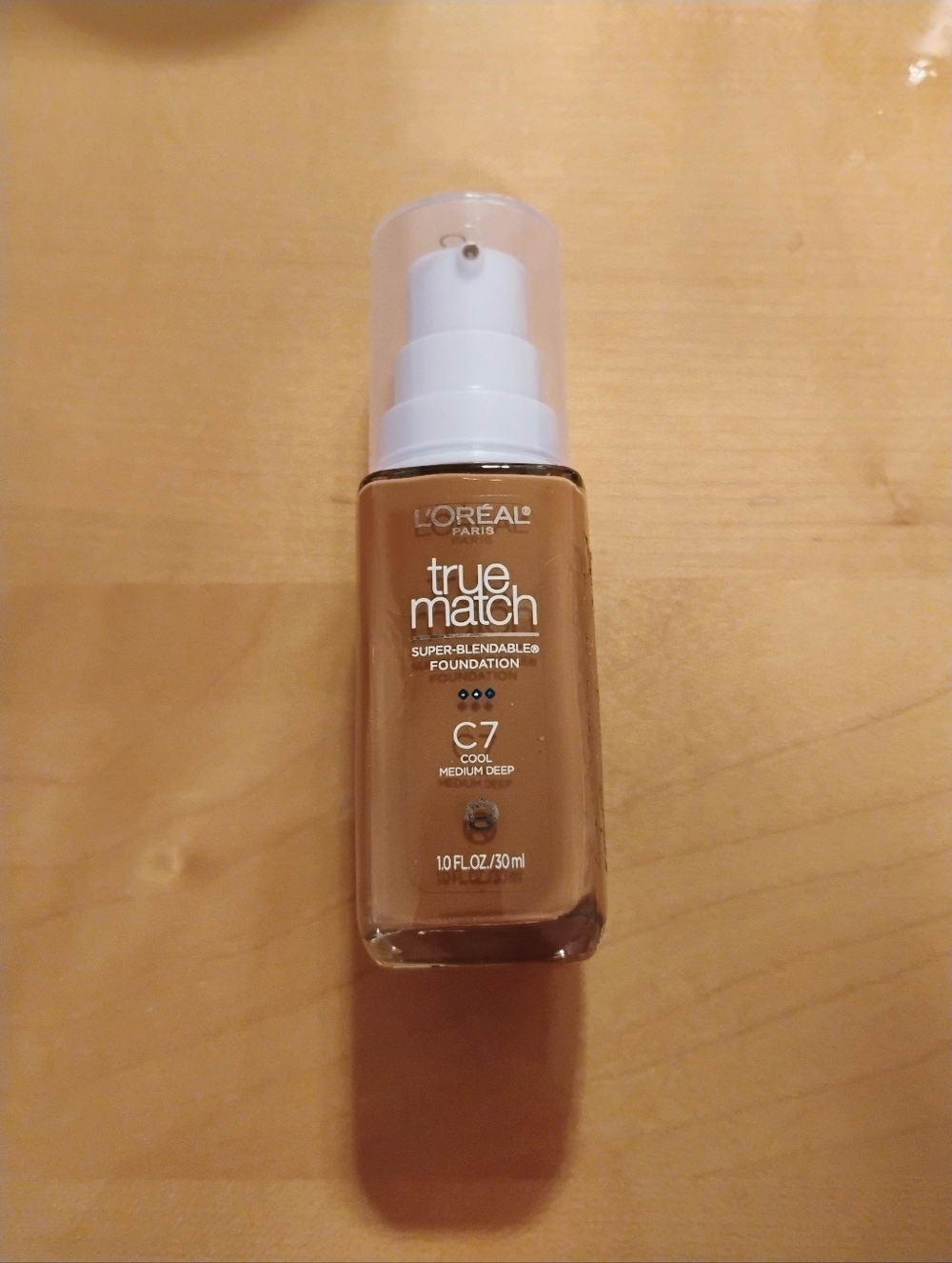 L'Oréal True Match Foundation C7 Cool Medium Deep - Cream Shade~NWT